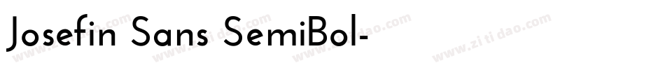 Josefin Sans SemiBol字体转换